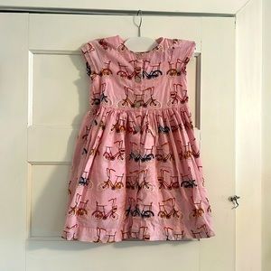 Pink Chicken Bicycle Dress